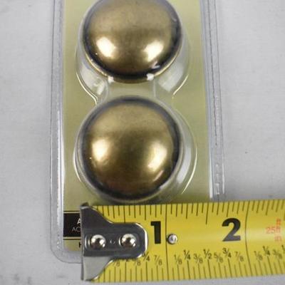 Chapter Drawer Knobs, Antique Brass Finish: 8 Knobs Total - New