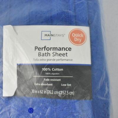 Set of 2 Mainstays Performance Bath Sheets 62