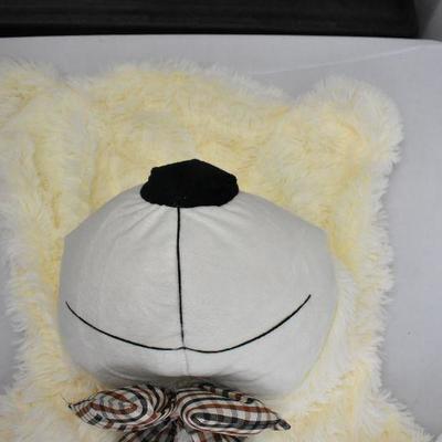 Unstuffed Bear - New, Zipper on Back to Add Your Own Stuffing