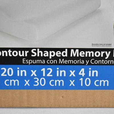 Mainstays Memory Foam Pillow, Contour Shaped 20