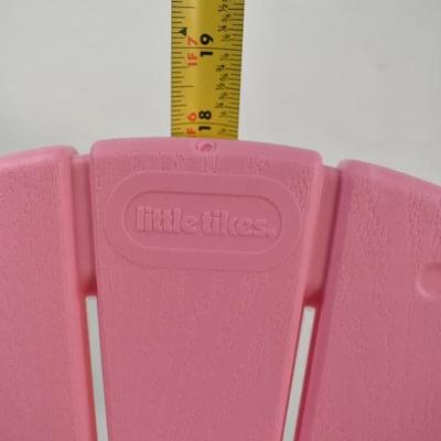 Little Tikes Pink Plastic Adirondack Garden Chair - New