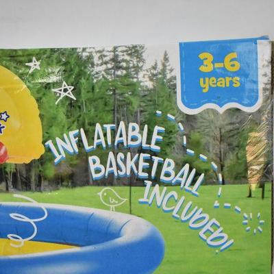 Little Tikes Slam Dunk Big Ball Pit Inflatable Toy with 20 Soft Balls - New