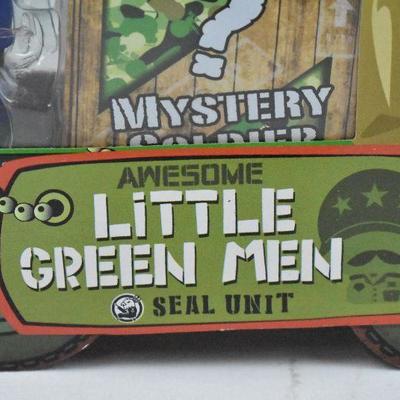 Awesome Little Green Men Seal Unit Series 1, Set of 4 (3 plus 1 mystery) - New