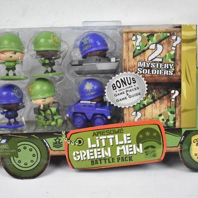 Awesome Little Green Men Battle Pack Series 1, Set of 8 (7 plus 1 mystery) - New