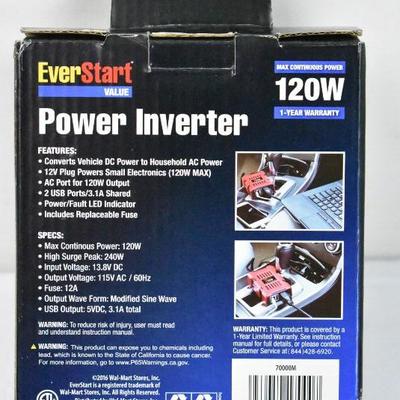 EverStart 120W Power Inverter - New