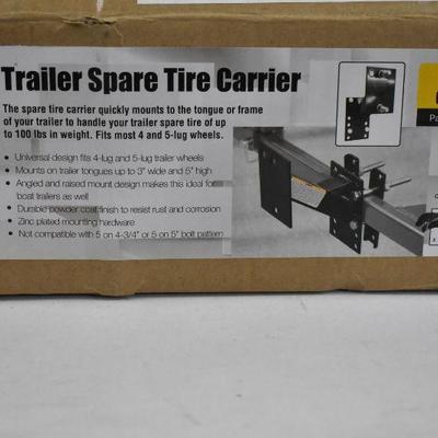 Trailer Spare Tire Carrier, 100 lb Capacity, By MaxxHaul - New