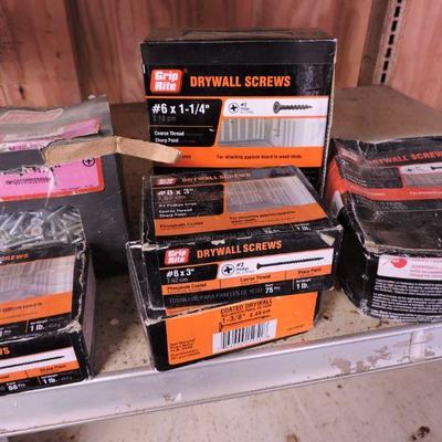 Large Collection of Drywall Screws