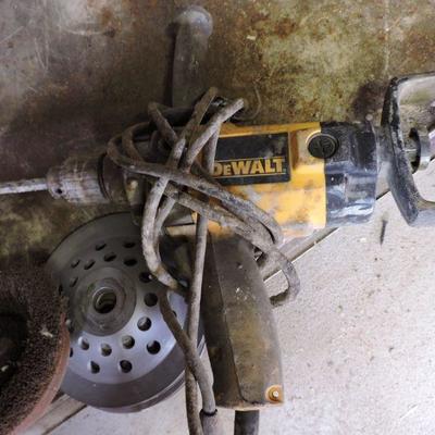 DeWalt Angle Grinder and Power Drill