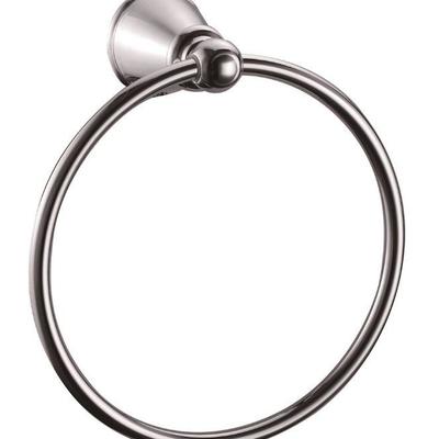 Design House Kassel Towel Ring Polished Chrome, includes hardware - New