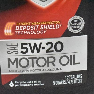 Chevron Havoline Motor Oil: 5W-20, 1.25 Gallons - New