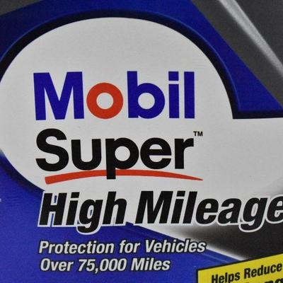 Mobil Super High Mileage Motor Oil 5W-30, 5 Quarts - New