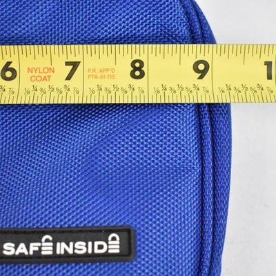 Safe Inside Blue Pouch with Lock - New, No Packaging