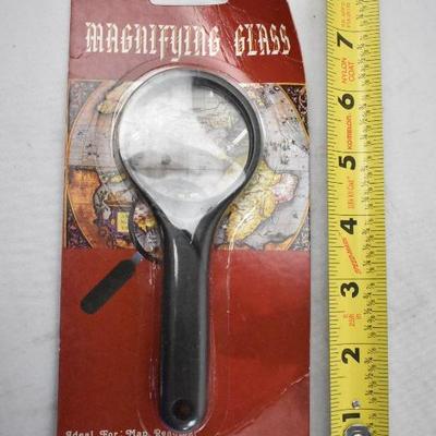 6 Small Magnifying Glasses - New