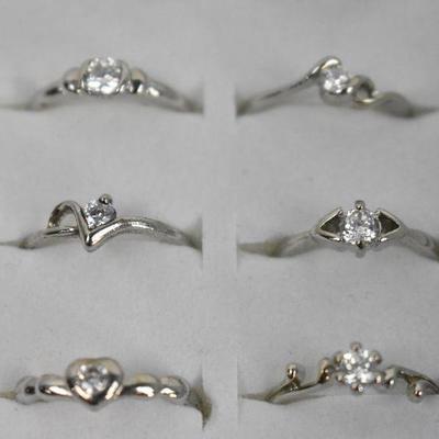 Costume Jewelry Rings, Quantity 10, Size 5 - New