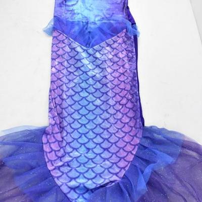 Girls Mysterious Mermaid Costume Kids Size 4-6 for ages 3-4 - New