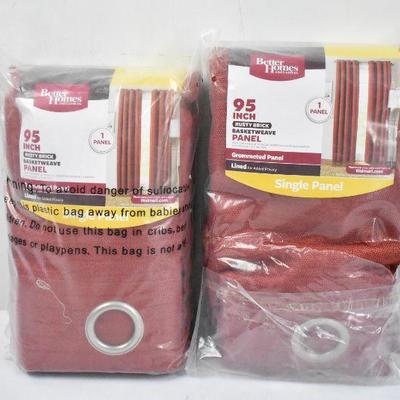 BH&G Lined Curtain Panel Pair, 50