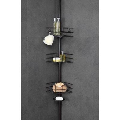 HomeZone 3 Tier Extension Pole Corner Shower Caddy - Oil Rubbed Bronze - New