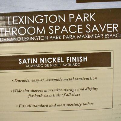 Bathroom Space Saver by Chapter Lexington Park, Satin Nickel Finish - New
