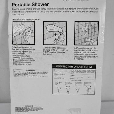 Portable Shower Head by Body Moods. Open Package - New