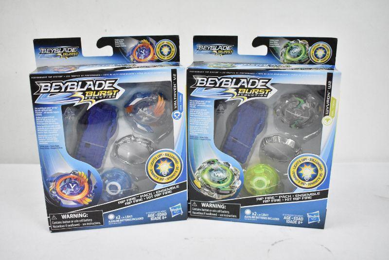 Beyblade Burst Evolution, 2 Rip Fire Packs: Valtryek V2 & Wyvron