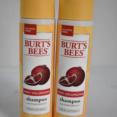 Burt's Bees Very Volumizing Shampoo Pomegranate 10 oz (2 pack) - New