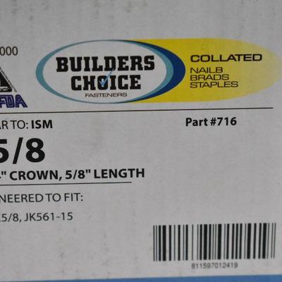 Builders Choice K-C-5/8 2M Carton Closing Staple w/1.25