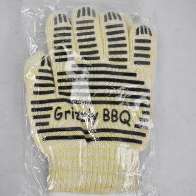 Grizzly BBQ Gloves: Heat Resistant Cooking Gloves - New
