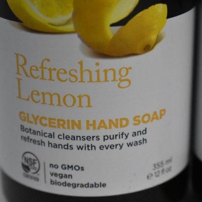3 pc Avalon Organics: Lemon & Rosemary Hand Soap & Lavender Conditioner - New