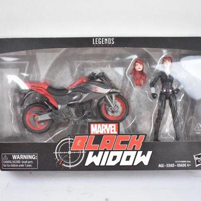 Marvel Legends Series Black Widow with Motorcycle - New