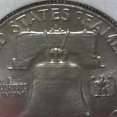 1952-P Franklin Silver Half Dollar Possible AU Grade