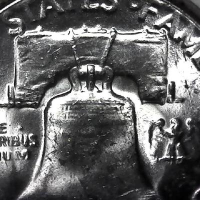 1954-P Franklin Silver Half Dollar Fine Quality Coin with Nice Pinwheel 