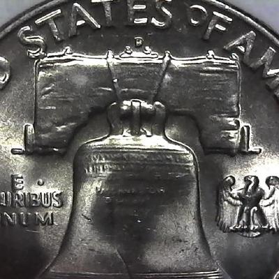 1954-D Franklin Silver Half Dollar Possible AU Quality 