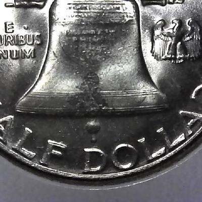 1955-P Franklin Silver Half Dollar Fine Quality Coin