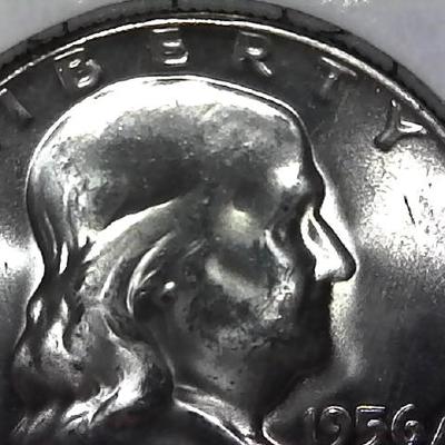 1956-P Franklin Silver Half Dollar Fine Quality Coin