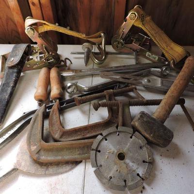 Mixed Lot of Tools with Knife