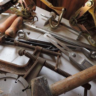 Mixed Lot of Tools with Knife
