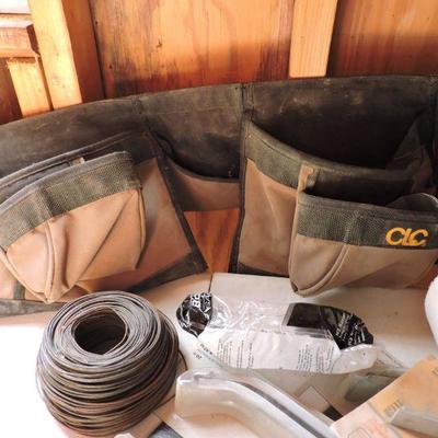 Mixed lot of Supplies and Work Belt