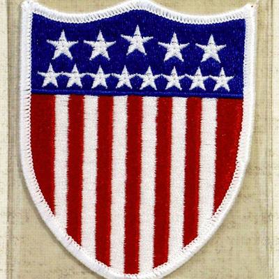 1943 STARS & STRIPES WWII MLB BASEBALL PATCH - Cooperstown Collection by Willabee & Ward