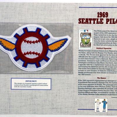 1969 SEATTLE PILOTS BASEBALL TEAM PATCH - Cooperstown Collection by Willabee & Ward