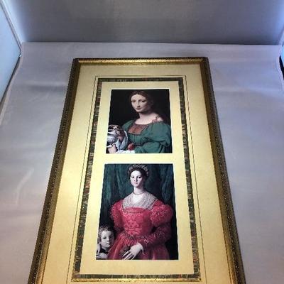 Print of Two Renaissance Ladies 