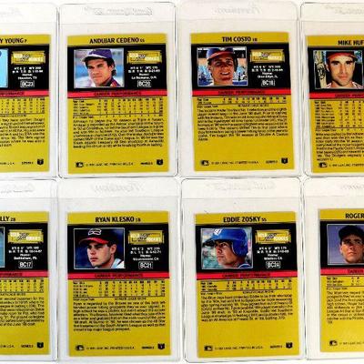 1991 LEAF GOLD BASEBALL ROOKIES CARDS SET OF 8 - MINT