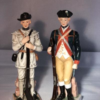 Two Vintage Revloutionary War figurines by Andrea