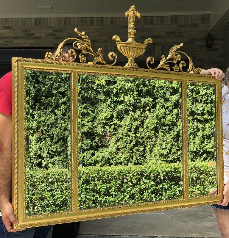gold framed mirror