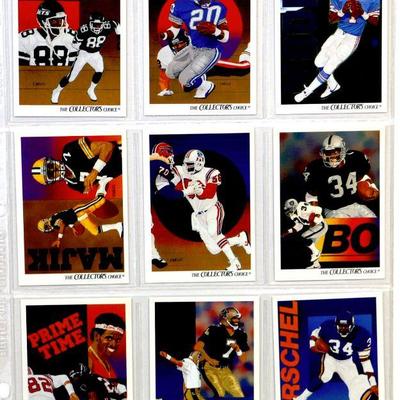 NFL STARS FOOTBALL CARDS SET OF 27 - JOHN ELWAY DERRICK THOMAS AL TOON BO JACKSON