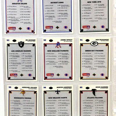 NFL STARS FOOTBALL CARDS SET OF 27 - JOHN ELWAY DERRICK THOMAS AL TOON BO JACKSON