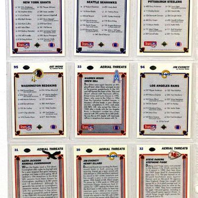 NFL STARS FOOTBALL CARDS SET OF 27 - JOHN ELWAY DERRICK THOMAS AL TOON BO JACKSON
