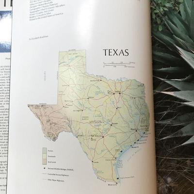 Shaving Mirror and Book of Texas