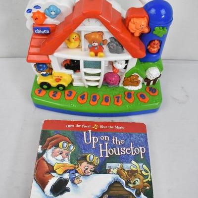2 Musical Toys: Barnyard/Bears & Christmas Book