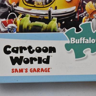 1000 Piece Puzzle, Cartoon World Sam's Garage - Open Box, Pieces Not Counted