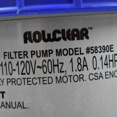 Flow Clear Pool Filter Pump #58390E - Works